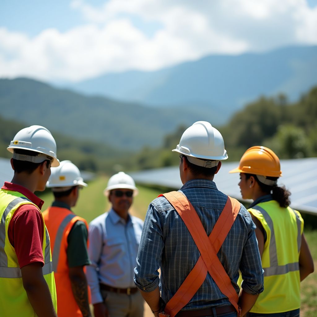 Visita a proyecto de energía renovable financiado